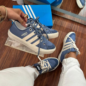Tênis Adidas Street Azul Premium