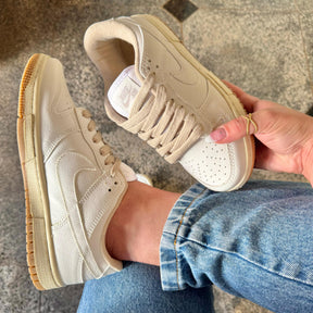Tênis Nike Dunk Branco Bege Premium