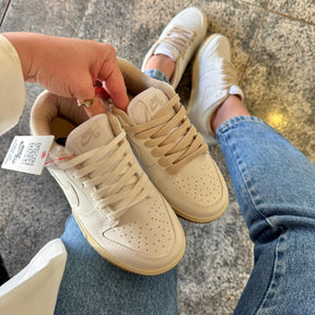 Tênis Nike Dunk Branco Bege Premium