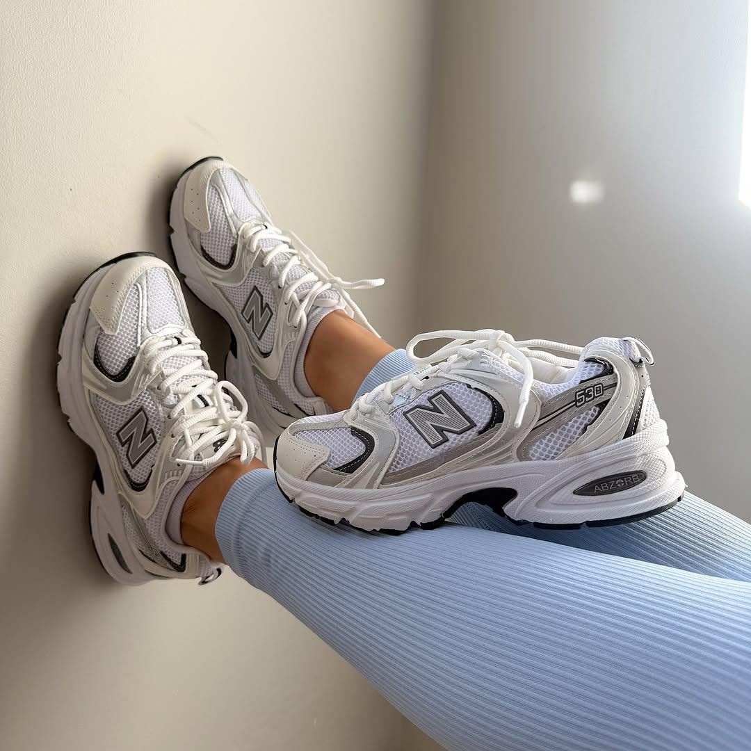Tênis New Balance 530 Branco e Cinza Prime