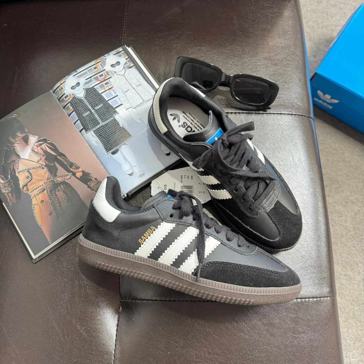 Tênis Adidas Samba OG Preto em Couro Legítimo