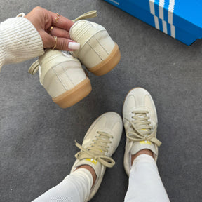 Tênis Adidas Samba OG Creme Prime em Couro Legítimo