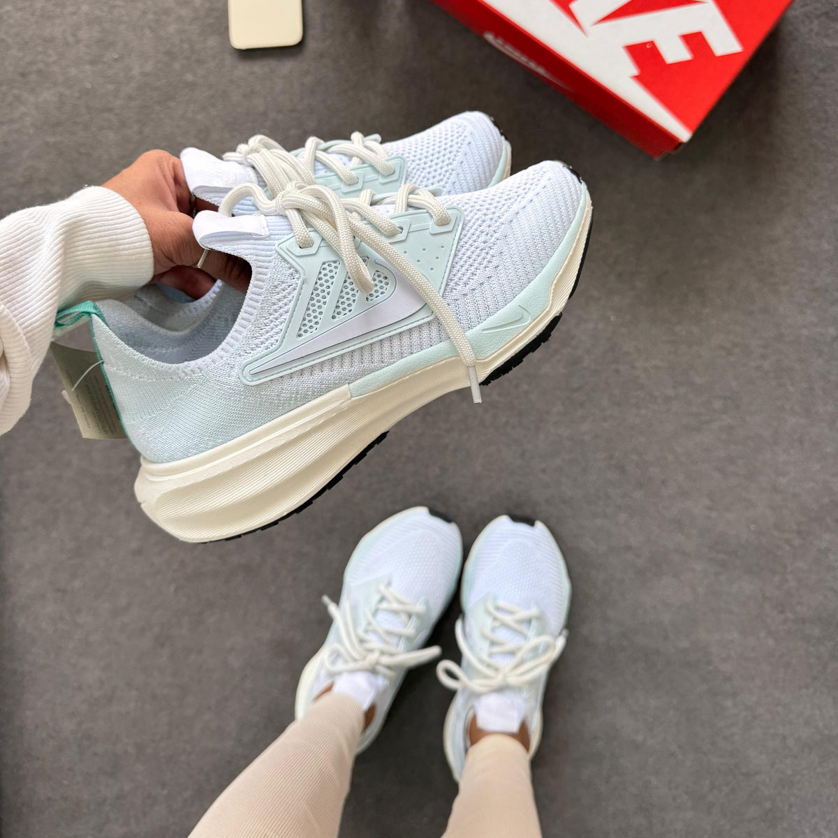 Tênis Nike Knit B3 Verde água