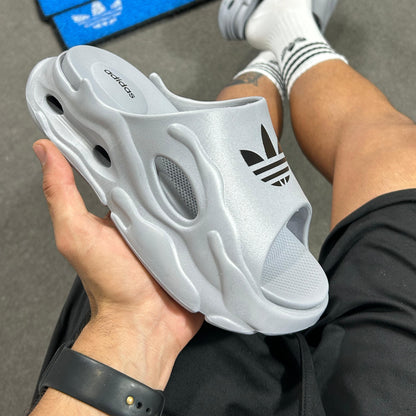Chinelo Adidas Slid Plataforma Cinza Premium