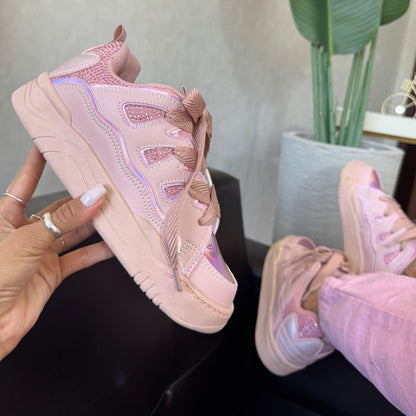 Tênis Adidas Oziris Pedraria Rosa Prime
