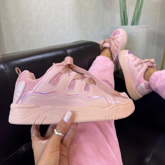 Tênis Adidas Oziris Pedraria Rosa Prime