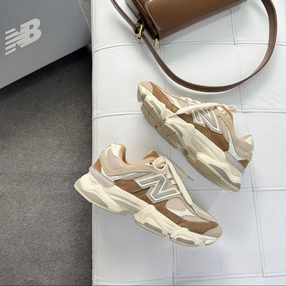 Tênis New Balance 9060 Sea Salt Cream Bege Couro Legítimo
