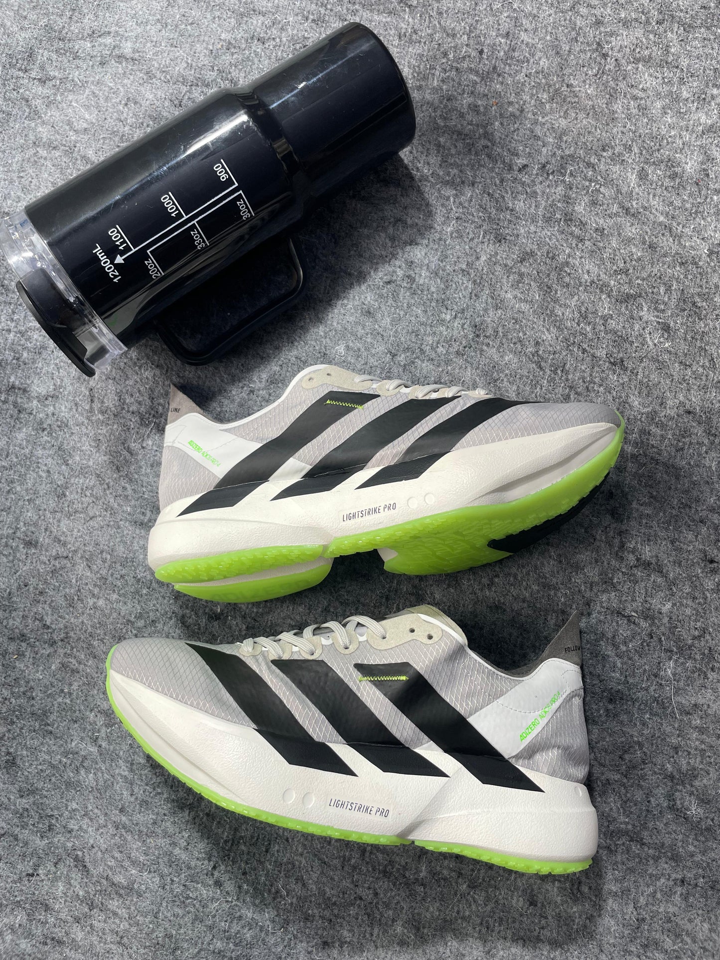 Tênis Adidas Adizero Adios Pro 4 Branco Preto e Verde Prime