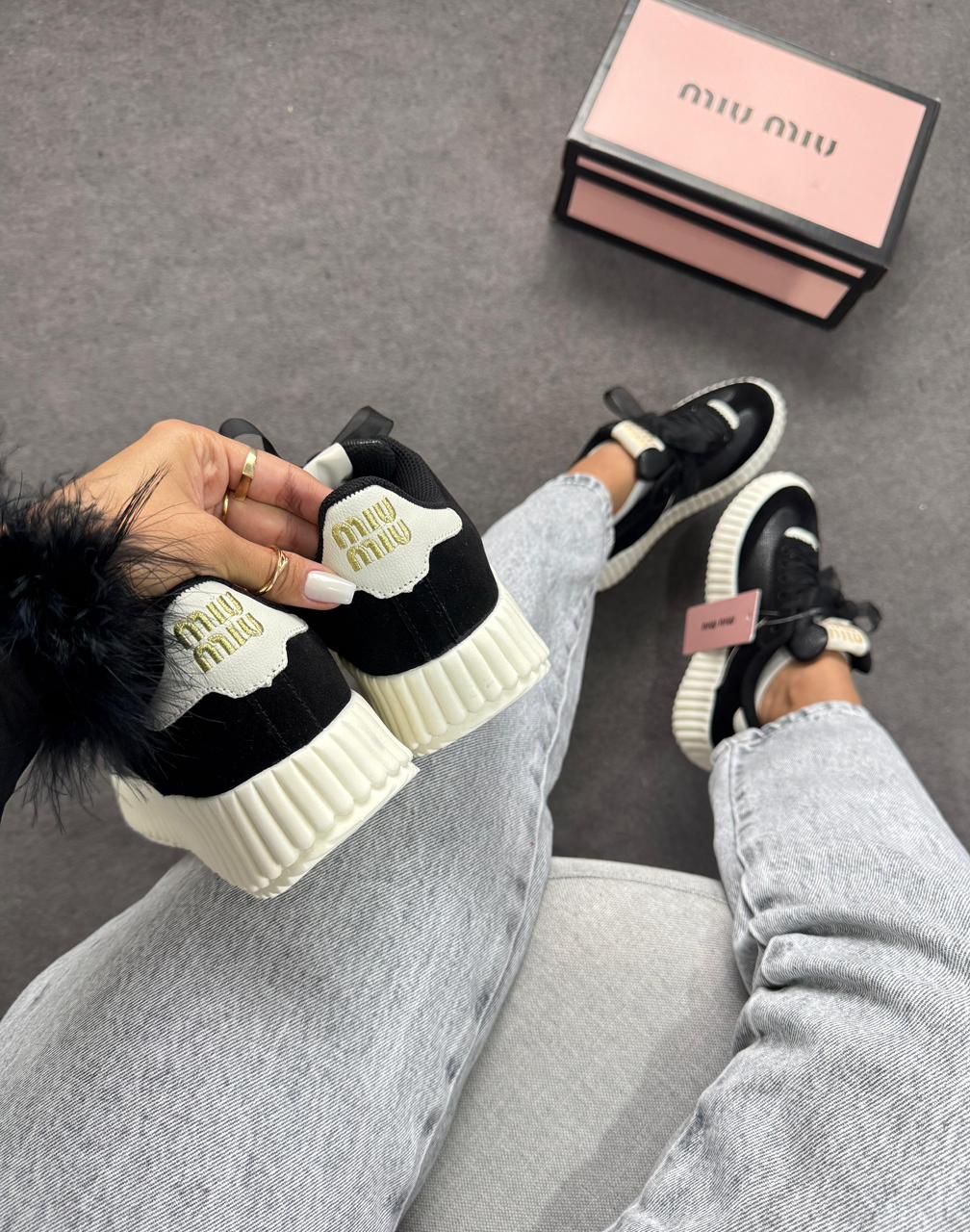 Tênis Quenz Miu Miu Preto Premium