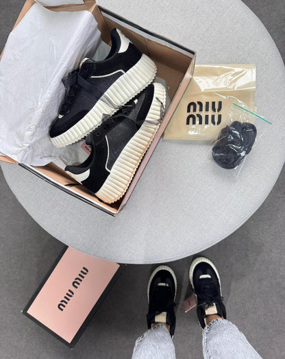 Tênis Quenz Miu Miu Preto Premium