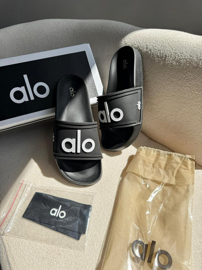 Chinelo Slide Alo Preto+ Tiara Premium