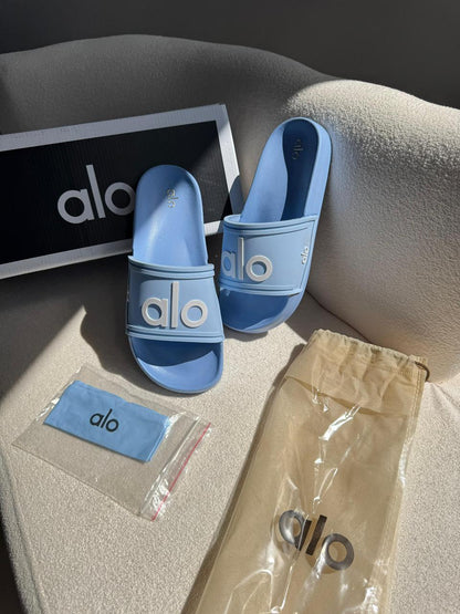 Chinelo Slide Alo Azul + Tiara Premium