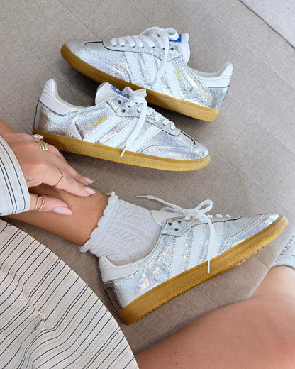 Tênis Adidas Samba OG Silver Metallic Prime