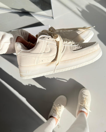 Tênis Nike Air Force Luxo White Snake Premium