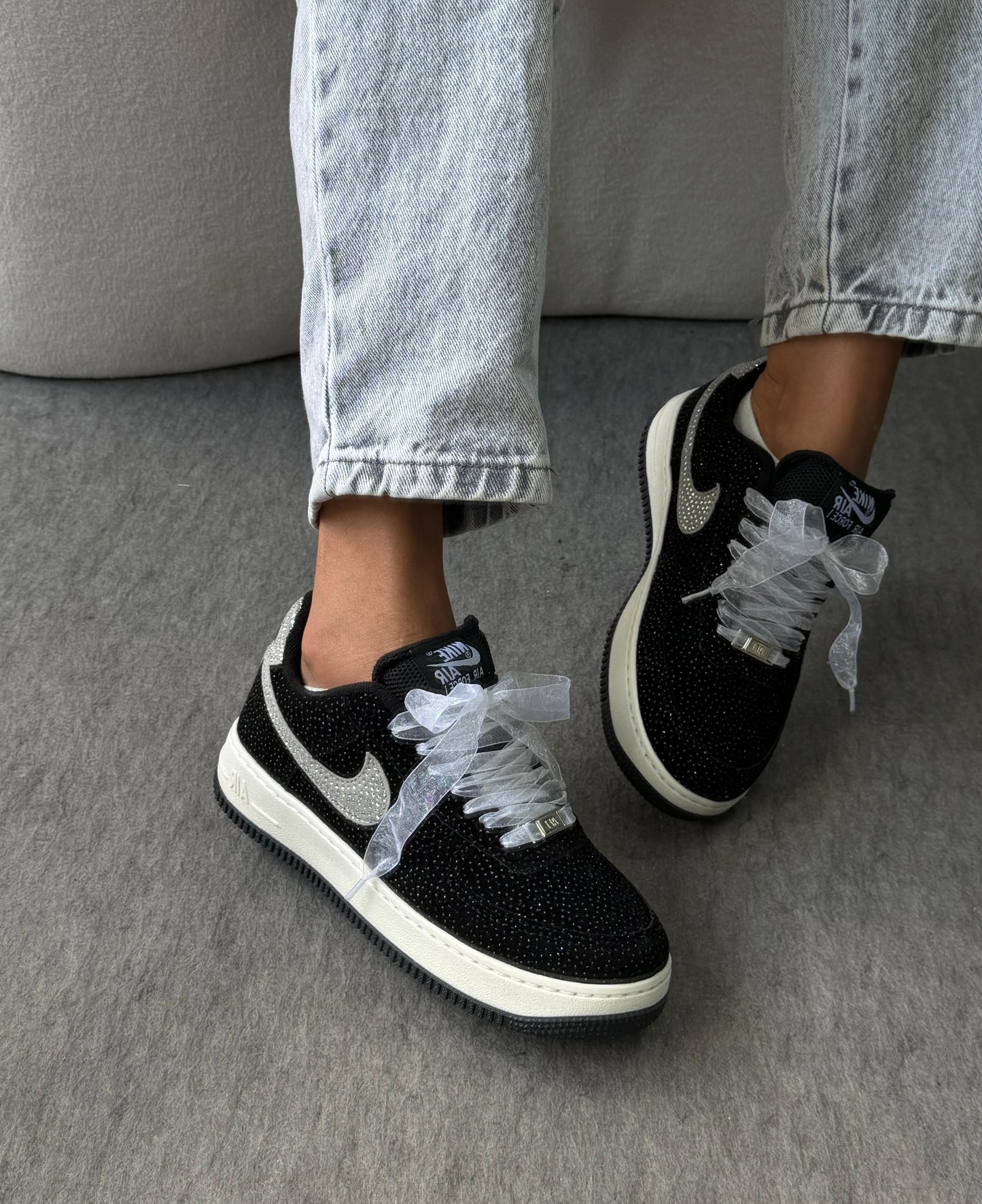 Tênis Nike Air Force Shine Black Premium