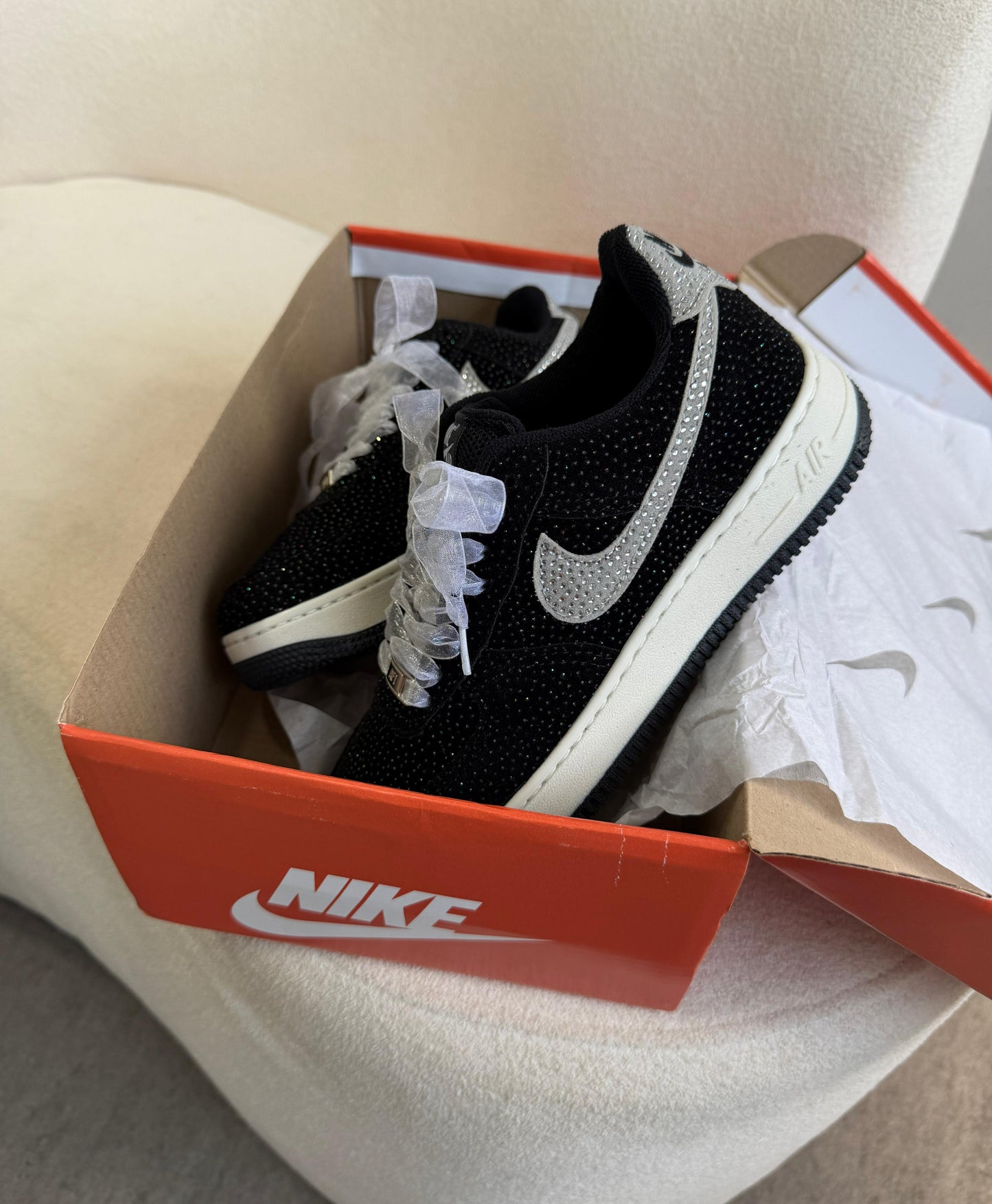 Tênis Nike Air Force Shine Black Premium
