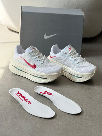 Tênis Nike Vomero Branco e Vermelho Premium