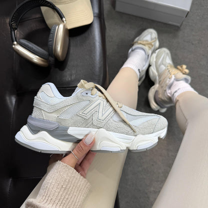 Tênis New Balance 9060 Sea Salt Vanilla Cream Couro Legítimo