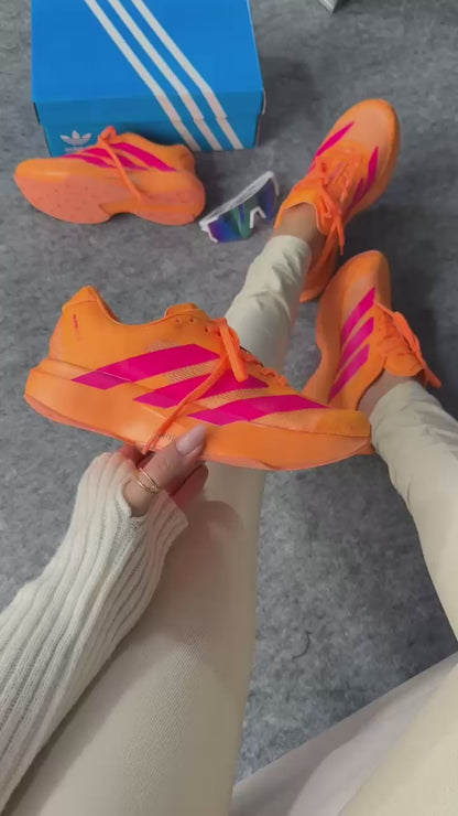 Tênis Adidas  Evo SL Laranja e Pink Prime