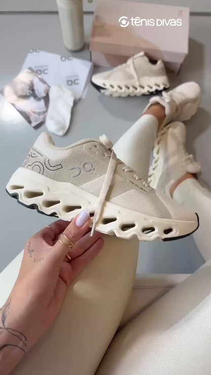 Tênis On Cloud Off White Prime + Meia Soquete