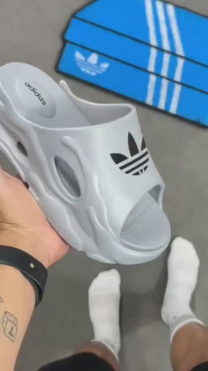 Chinelo Adidas Slid Plataforma Cinza Premium